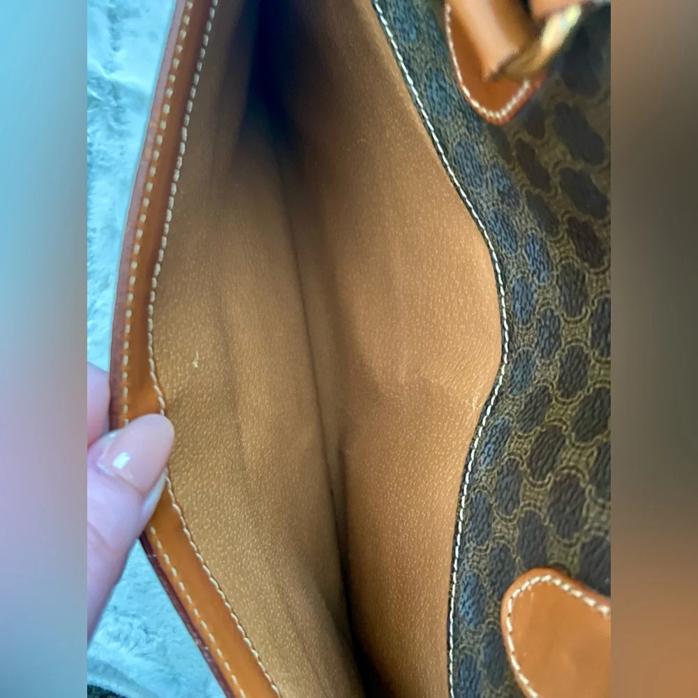 Celine Vintage Macadam Top Handle Handbag - Picture 12 of 16